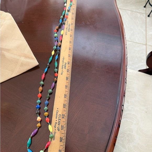 Vintage Super Long Multicolor Necklace - Picture 3 of 3